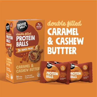 Frooze Balls Protein Balls Snack Pack Caramel & Cashew Butter