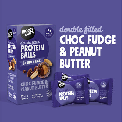 Frooze Balls Protein Balls Snack Pack Choc Fudge & Peanut Butter